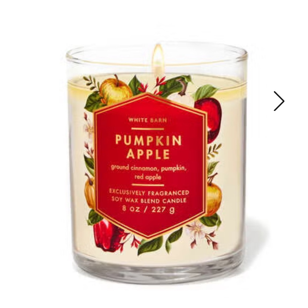 🍎 BBW Festive Pumpkin Apple Single-Wick Candle NEW